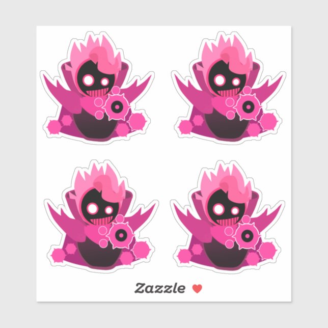 A few Pink Corruption Blixer Dep boss pink jsab Sticker (Sheet)