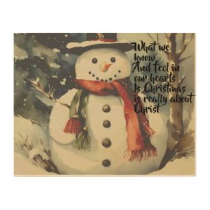 A few thoughts from a snowman wood wall art