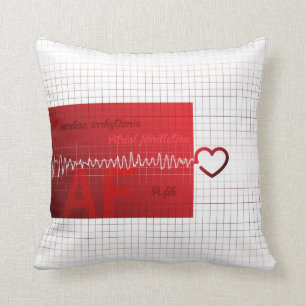 A-fib Heart Rhythm Pillow