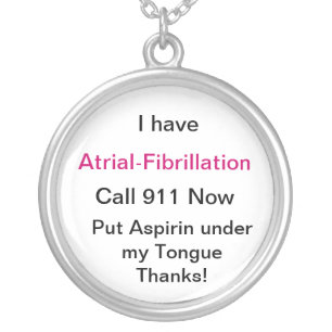 A-Fib Medical Warning Necklace