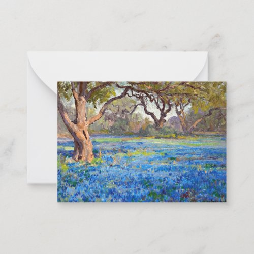 A Field of Bluebonnets at Alamo Heights 1919 Note Card