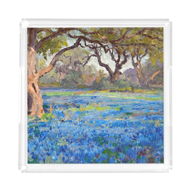 A Field of Bluebonnets at Alamo Heights, Acrylic Tray (Front)