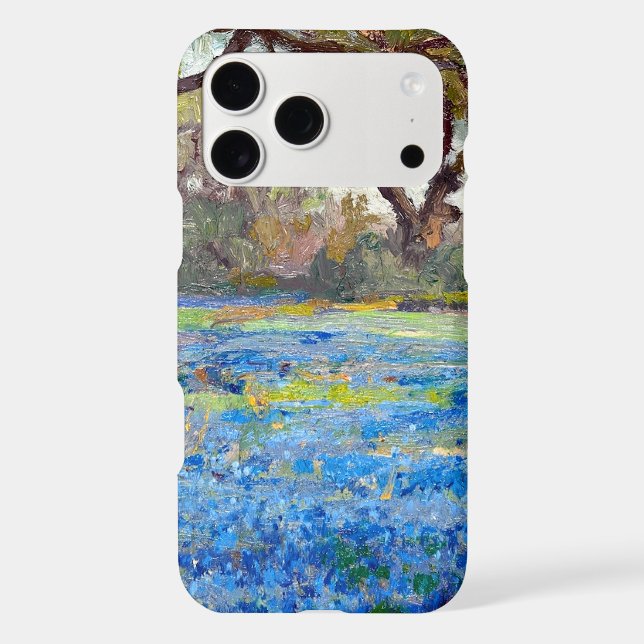 A Field of Bluebonnets at Alamo Heights, iPhone Case (Back)