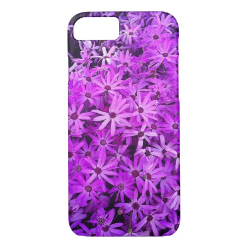 A field of Purple and Pink Daisies iPhone 87 Case