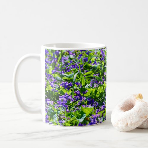 A Field of Violets Coffee Mug