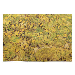 A Field of Yellow Flowers by Vincent van Gogh Cloth Placemat