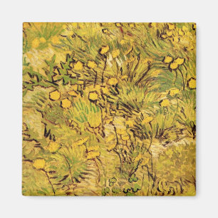 A Field of Yellow Flowers by Vincent van Gogh Magnet