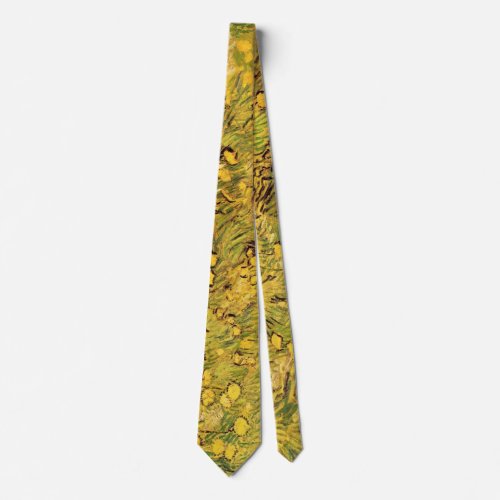 A Field of Yellow Flowers by Vincent van Gogh Tie