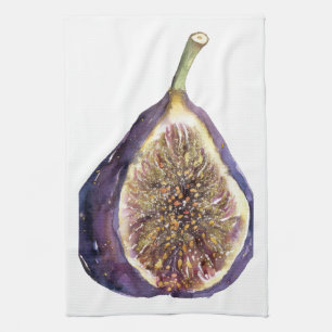 A Fig Painting Kitchen Towel