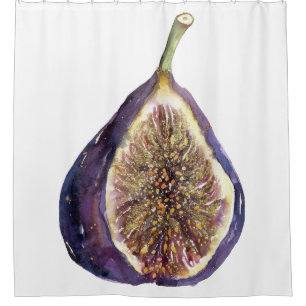 A Fig Painting Shower Curtain