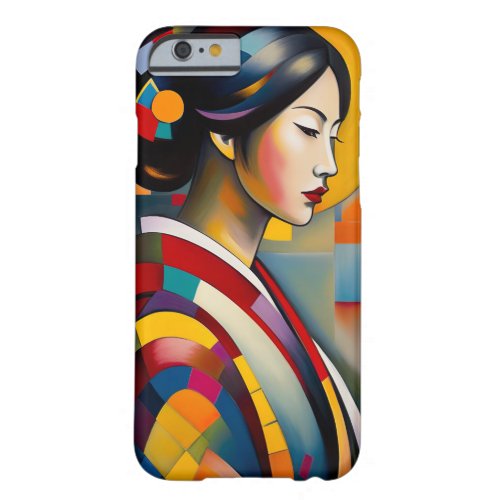 A figure of a Japanese Woman   Abstract Art Barely There iPhone 6 Case