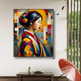 A figure of a Japanese Woman  | Abstract Art Photo Print