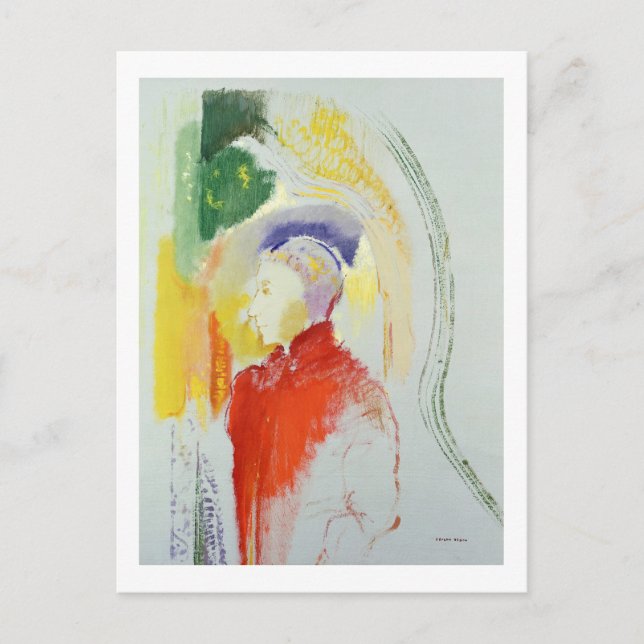 A Figure (w/c on paper) Postcard (Front)