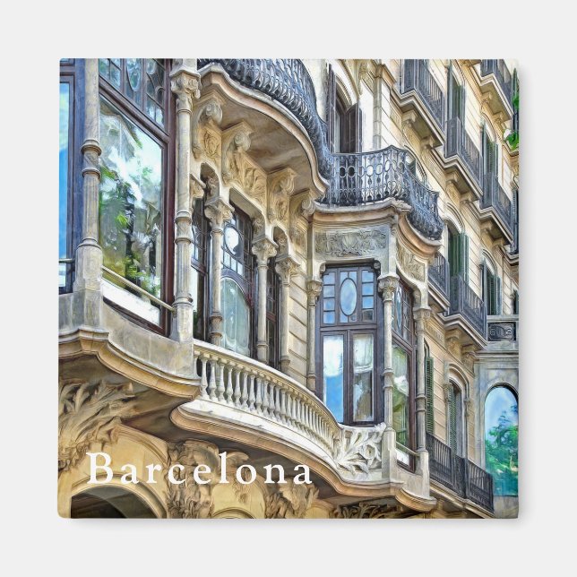 A fine architecture complemented by reflections. magnet (Front)