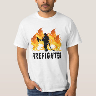 A Fire Fighter Flames T-Shirt