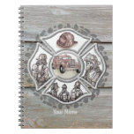 A Firefighter Maltese Cross  Notebook
