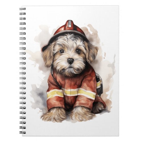 A Firefighters Best Friend Dog Fireman Outfit Notebook