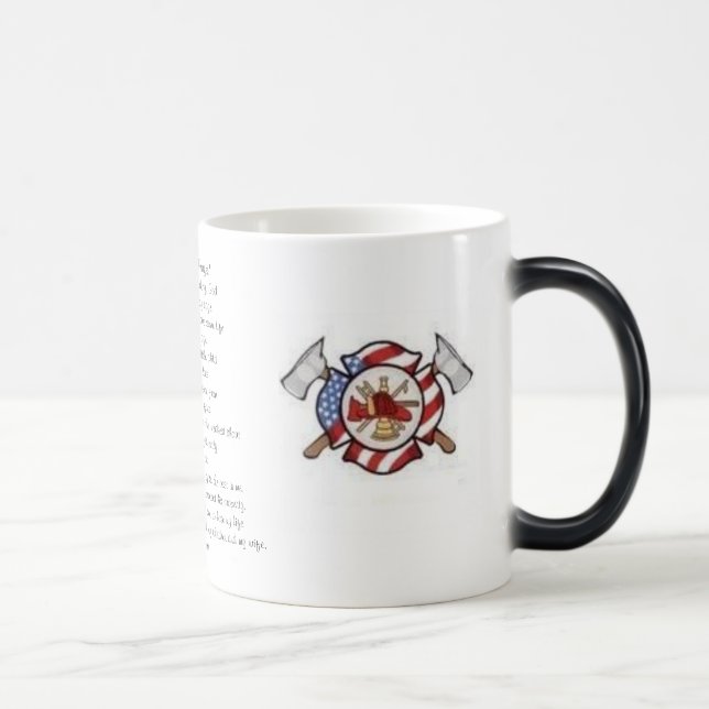 "A Firefighter's Prayer" Coffee Mug (Right)