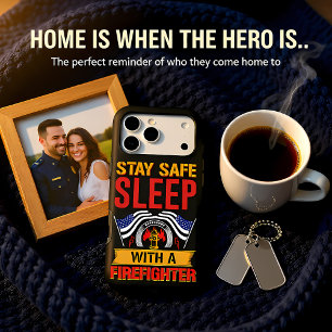 A firefighter's spirited message on a bold t-shirt iPhone 17 pro max case