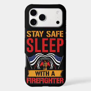 A firefighter's spirited message on a bold t-shirt iPhone 17 pro max case
