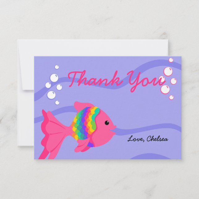 A Fish Fantastic! Thank You Card (Front)