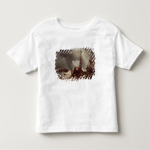 A Fisherman Pulling in a Net 1868 Toddler T_shirt