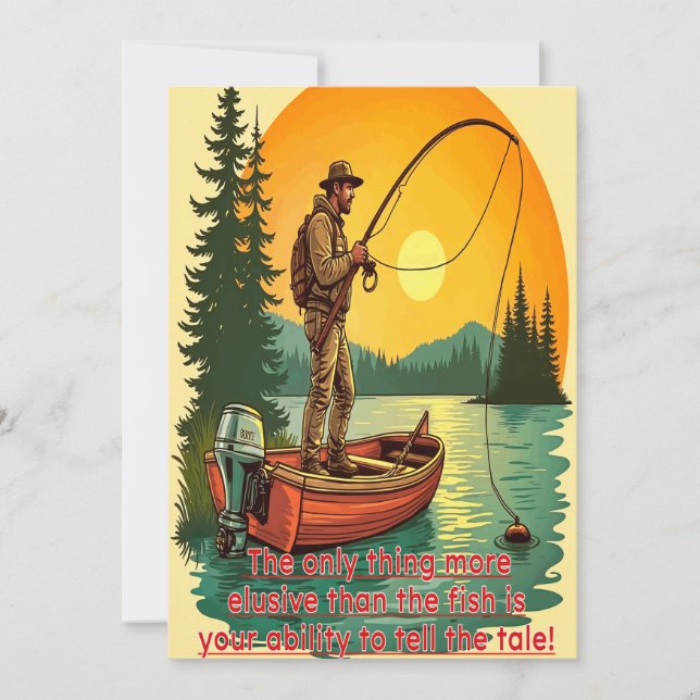 A Fisherman’s Retreat Invitation (Front)