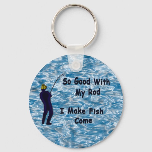 A Fisherman's Bragging Keychain (Front)