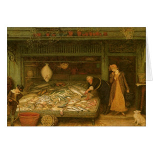 A Fishmonger's Shop by Frederick Walker Cards