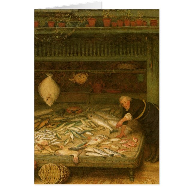A Fishmonger's Shop by Frederick Walker Cards (Front)