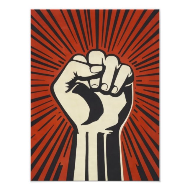  A Fist Raised for Power and Change Photo Print (Front)