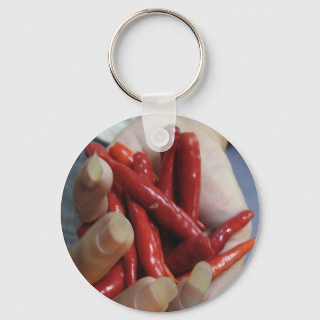 A Fistful of Chilies Keychain (Front)