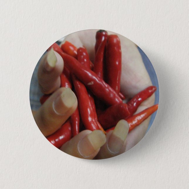 A Fistful of Chilli Pinback Button (Front)