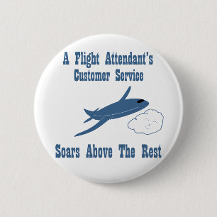 A Flight Attendant's Customer Service Soars Button