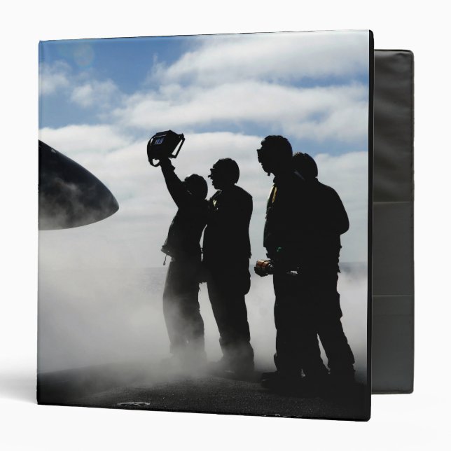 A flight deck crew member 3 ring binder (Front/Inside)