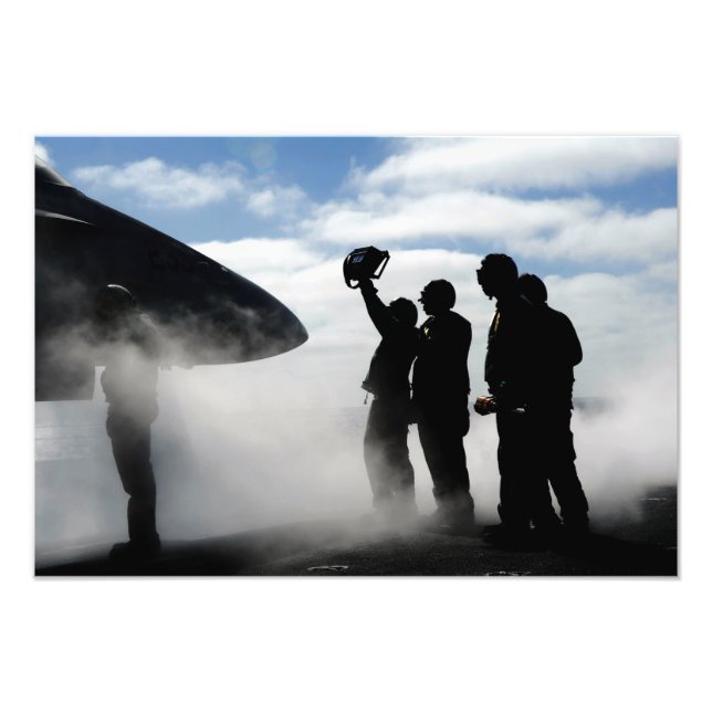 A flight deck crew member photo print (Front)