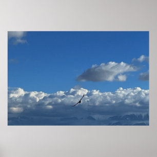 A flight under the clouds poster