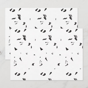 A flock of birds flying in the sky. thank you card