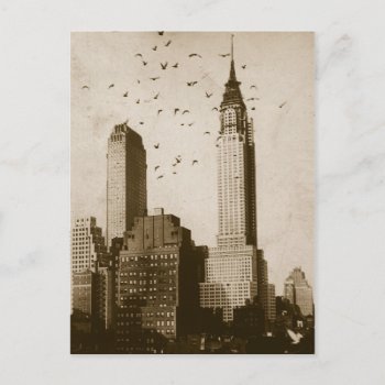 A Flock Of Birds Flying Postcard by iconicnewyork at Zazzle