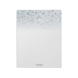 A flock of birds notepad