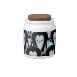 A Flock of Penguins Candy Jar