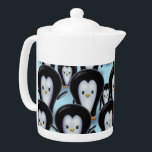 A Flock of Penquins Teapot<br><div class="desc">© Molly Harrison www.mollyharrisonart.com</div>