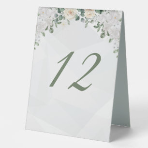 A Floral Affair Wedding Table Numbers Tent