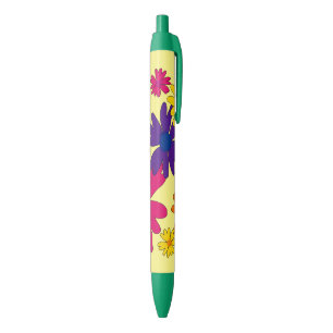 A floral bed of daisy flowers  pen