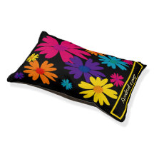 A floral bed of daisy flowers Pet Bed