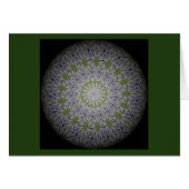 a floral mandala card for centering (Front Horizontal)