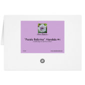 a floral mandala card for centering (Back Horizontal)