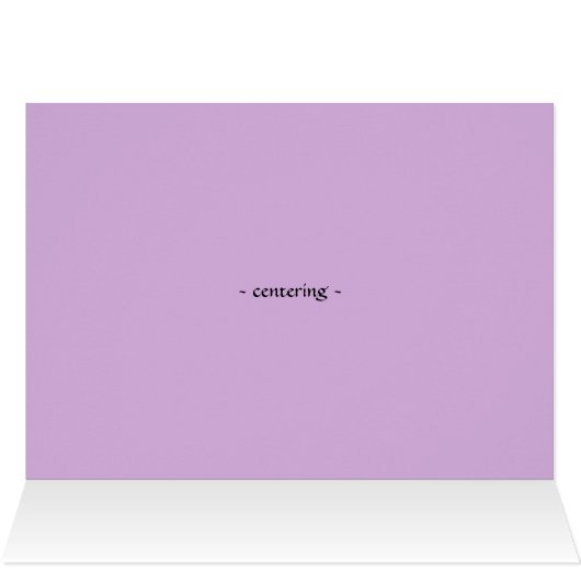 a floral mandala card for centering (Inside Horizontal (Top))