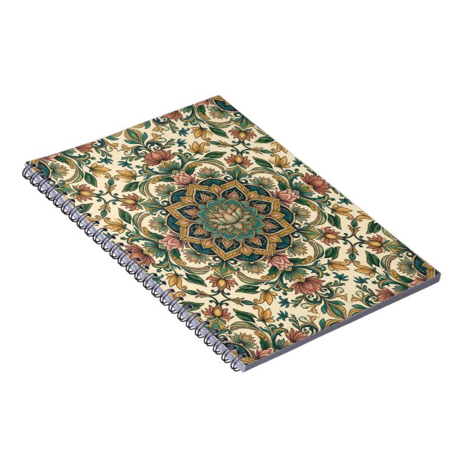 A Floral Mandala Pattern Notebook (Right Side)