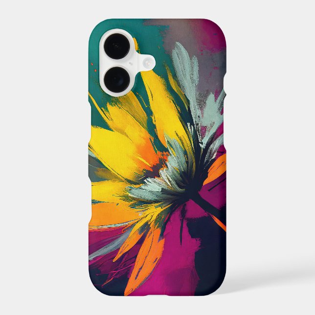 A Floral Odyssey – Expressive Bloom In Motion iPhone Case (Back)